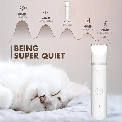 Multi-Use Pet Grooming Kit for Hair & Nail, 1 Set Rechargeable Pet Hair Trimmer with Replaceable Heads, Electric Pet Nail Cutter for Cats & Dogs, Pet Supplies, Dog Nail Clipper, Dog Nail Trimmer, Pet Supplies